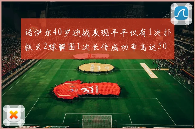 诺伊尔40岁迎战表现平平仅有1次扑救丢2球解围1次长传成功率高达50